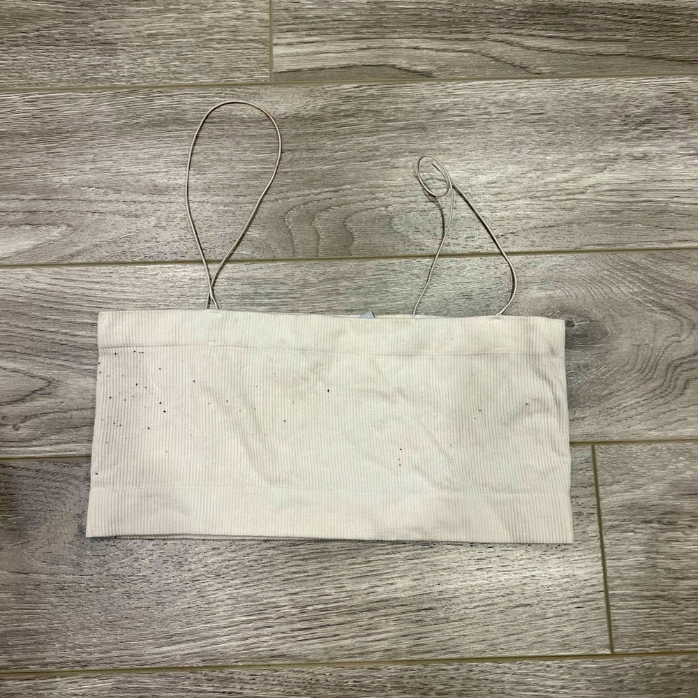 Urban planet white bando crop top